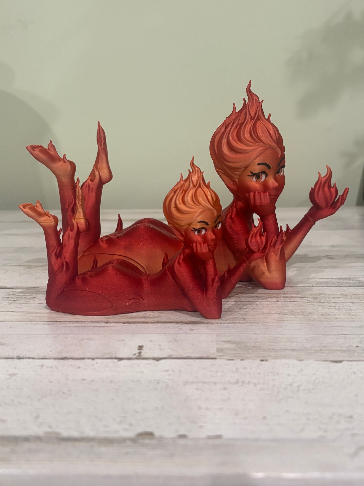 Fire Sprite Shelf Decor | Crescent City Inspired Decor