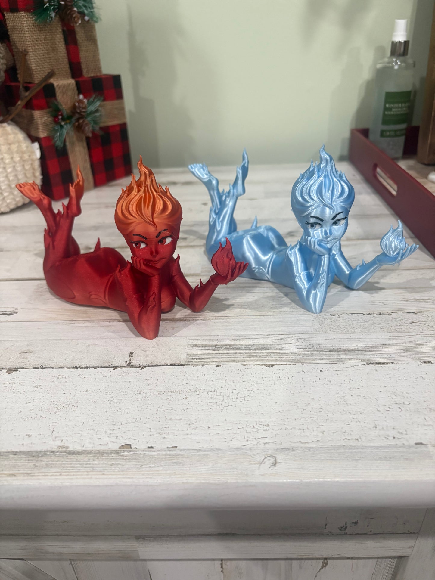 Fire Sprite Shelf Decor | Crescent City Inspired Decor