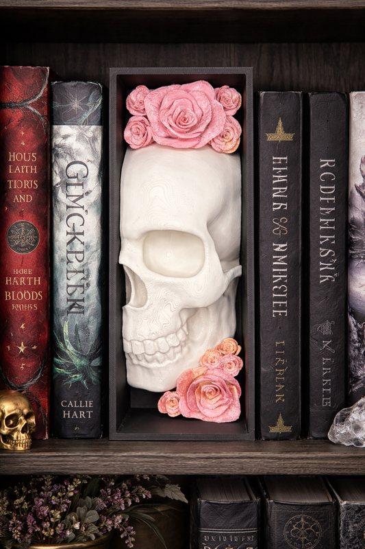 Skull & Roses Book Nook